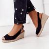 Peep toe wedge sandals wedges Thecurvestory