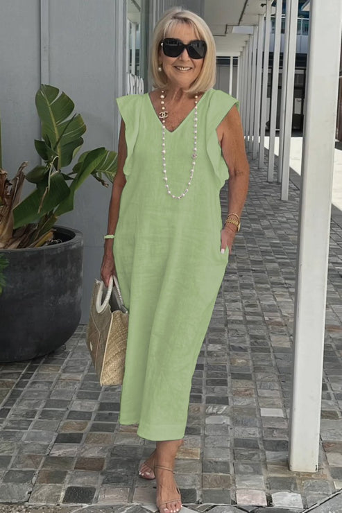 TS | Elegant dress with gathered sleeves