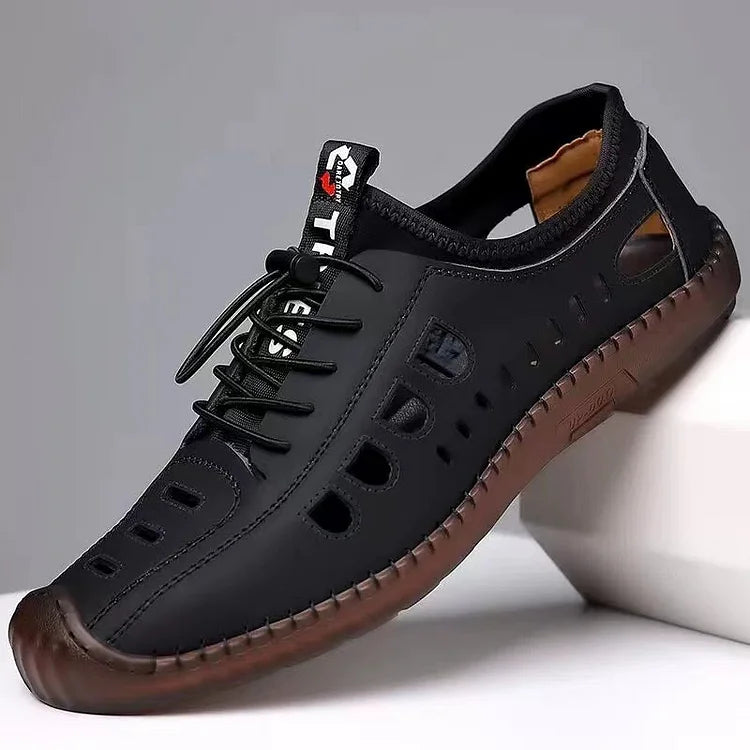 LD | Heren sandalen Zomer zacht leer ademend schoenen