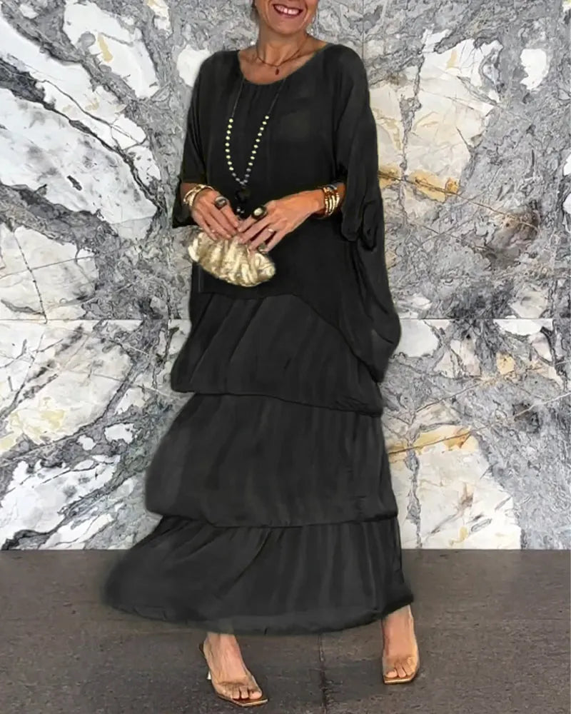 TS | Loose layered maxi dress