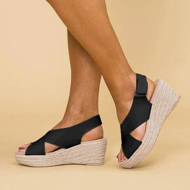 LD | Womens Wedge Enkelsandalen