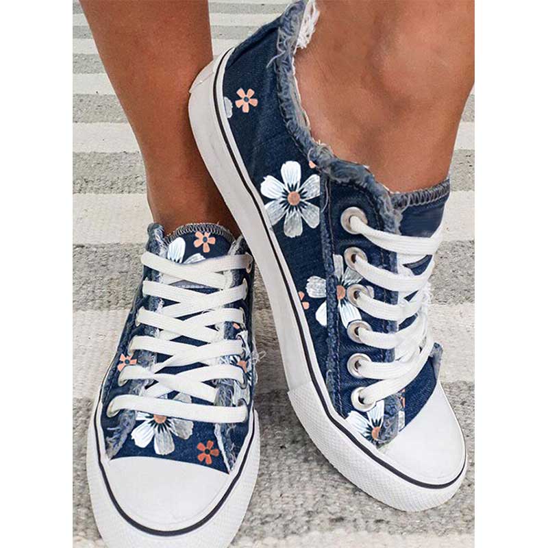 LM | Sneakers with floral print