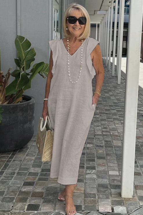 TS | Elegant dress with gathered sleeves