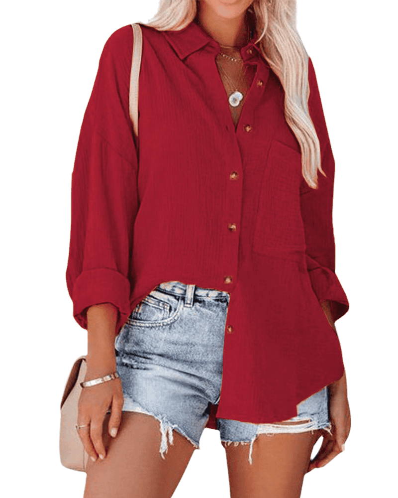 LD | Trendy, minimalistische winterblouse