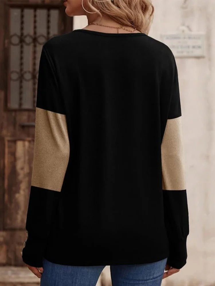 LD | MW - Elegant shirt met V-hals