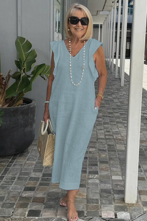 TS | Elegant dress with gathered sleeves
