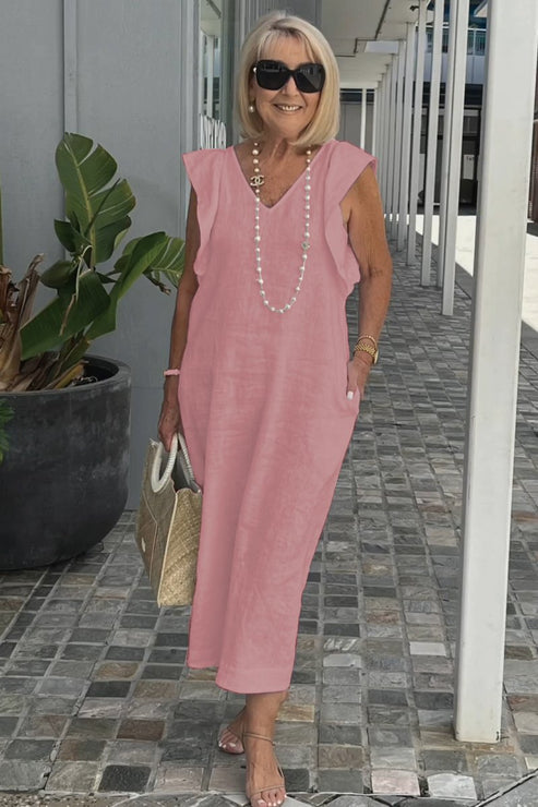 TS | Elegant dress with gathered sleeves