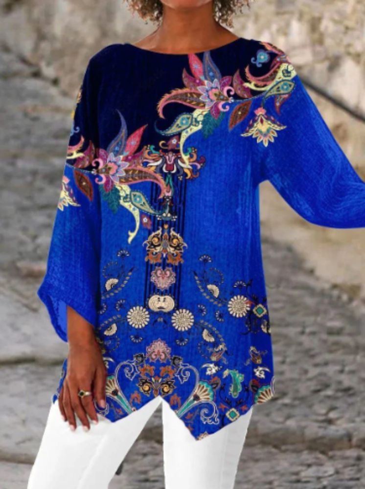 LD | Kleurrijke blouse met print
