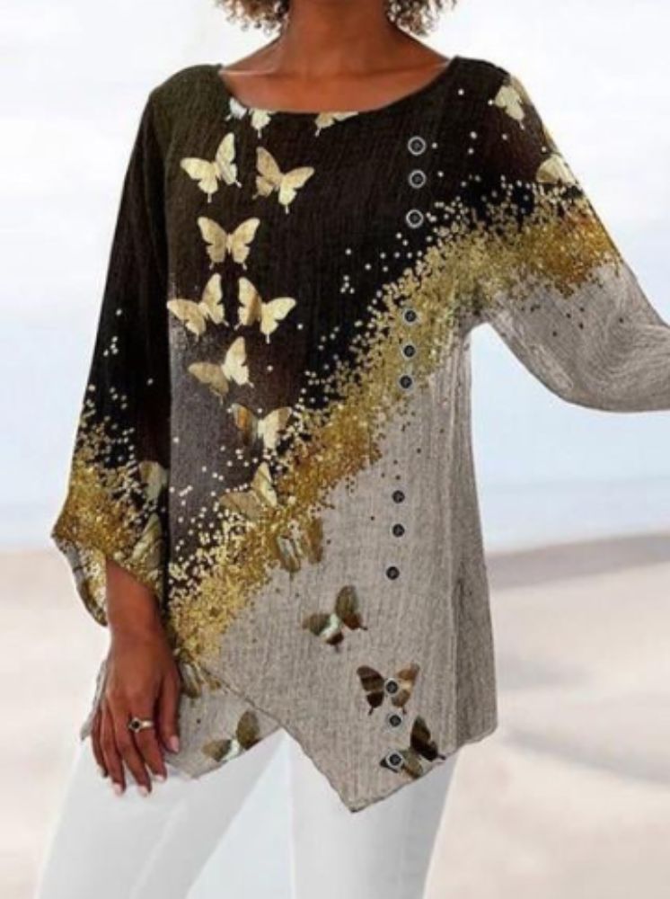 LD | Kleurrijke blouse met print