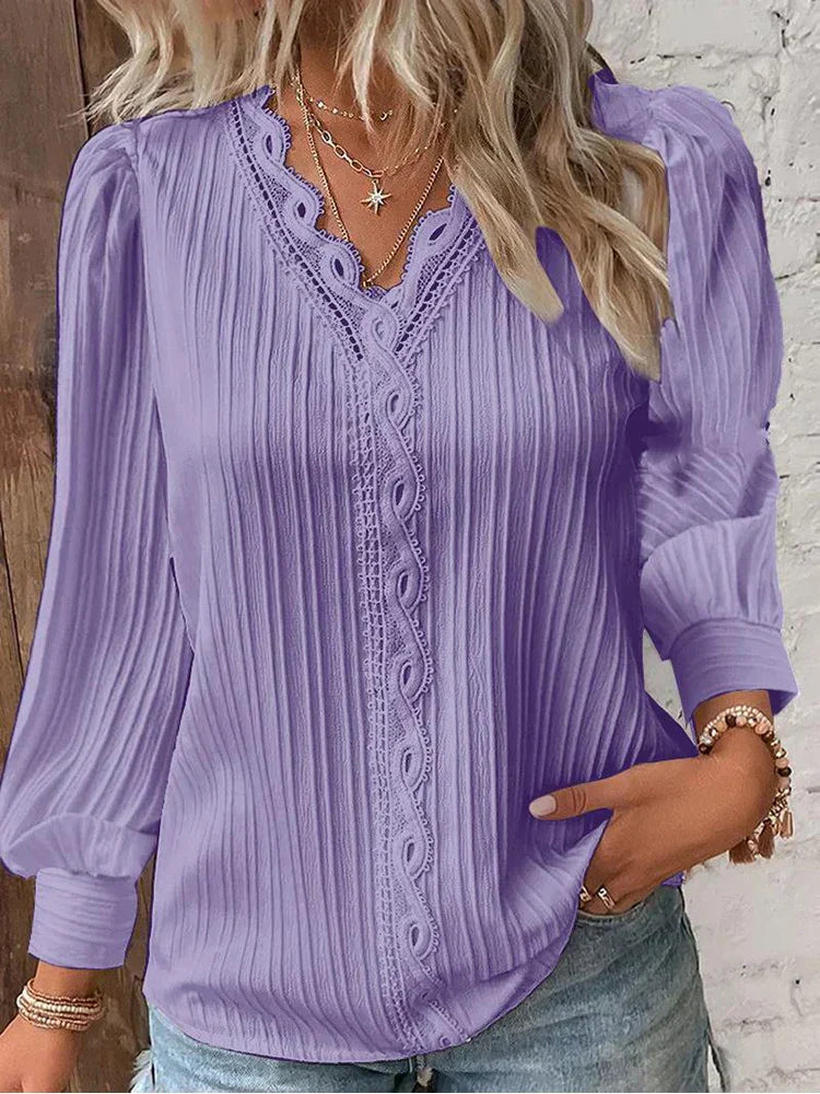 TS | Light blouse with lace details