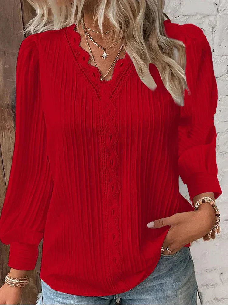 TS | Light blouse with lace details