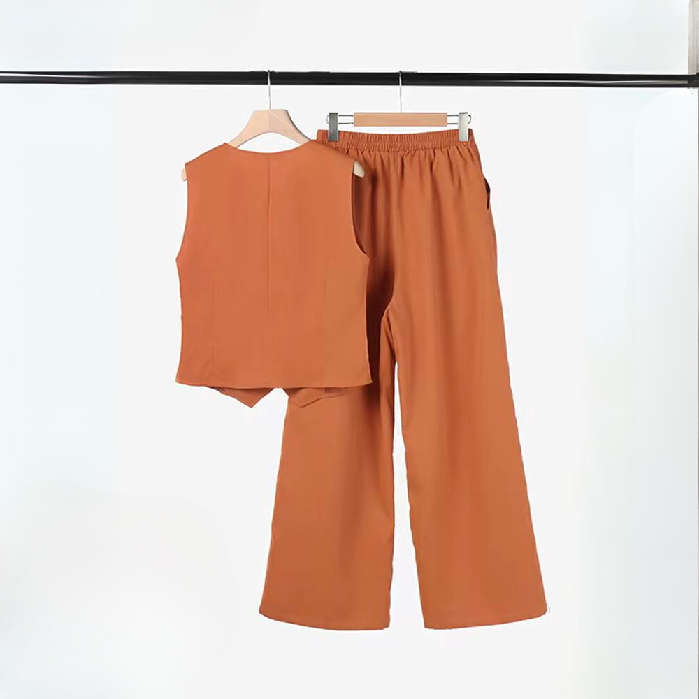 TS | Elegant set for women - top and pants