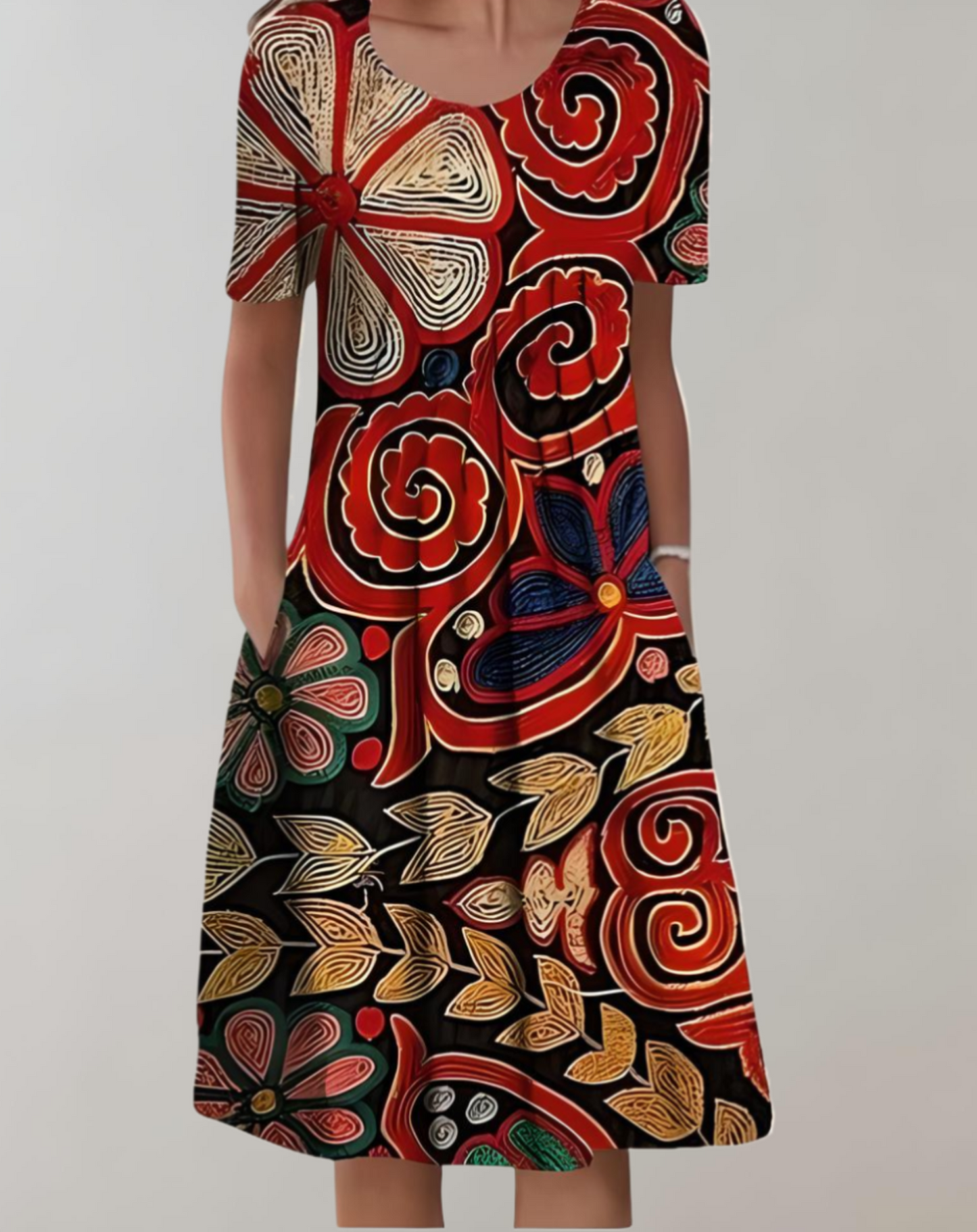 LM | Bohème midi dress