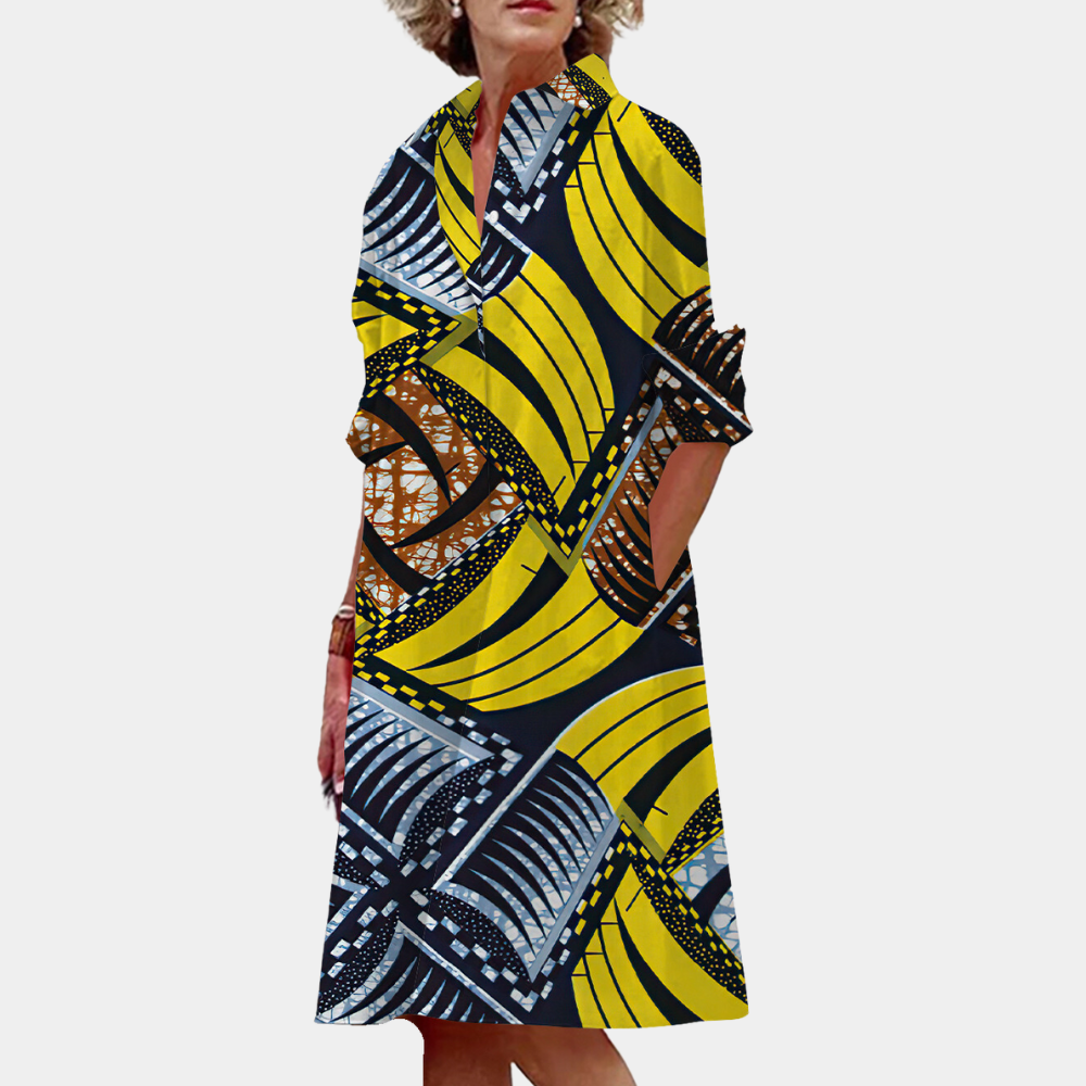 LM | Trendy midi dresses for women with print