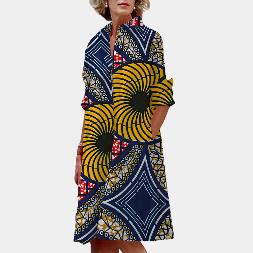 LM | Trendy midi dresses for women with print