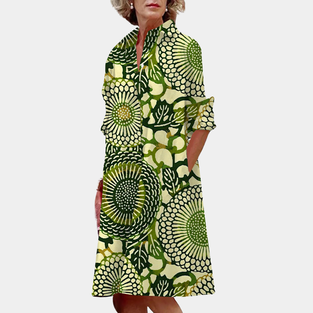 LM | Trendy midi dresses for women with print