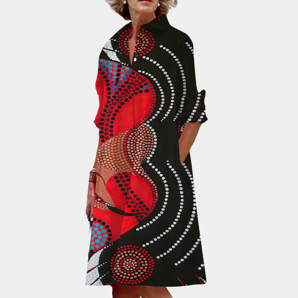LM | Trendy midi dresses for women with print