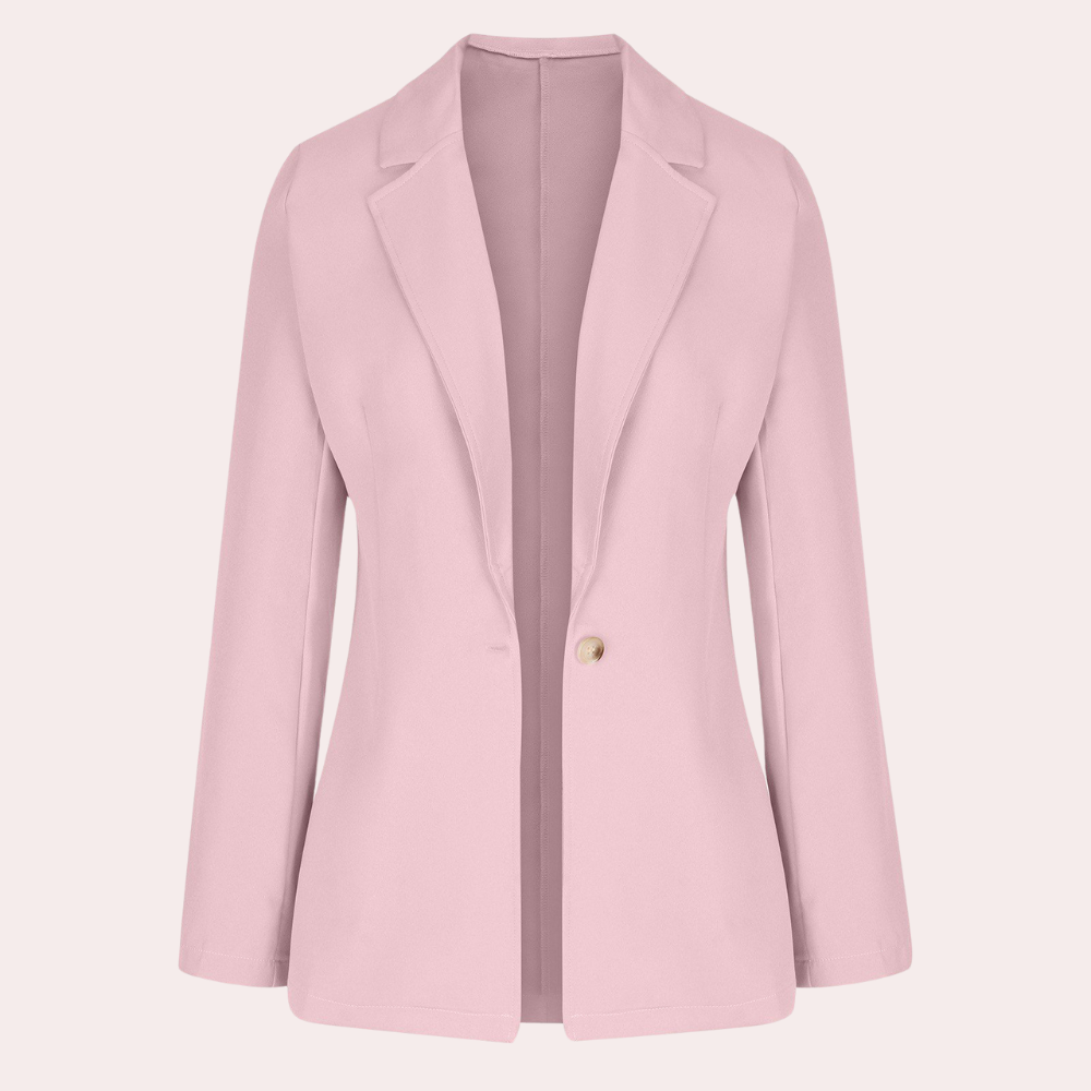 LD | Minimalistische effen blazer voor dames