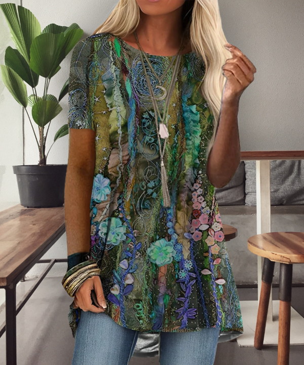 TS | Boho-inspired printed shirt