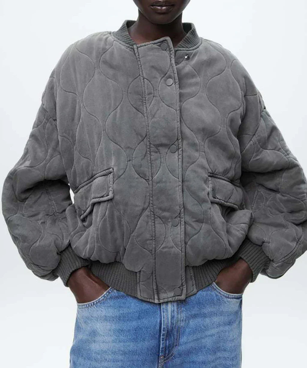 TS | Quilted bomber jacket