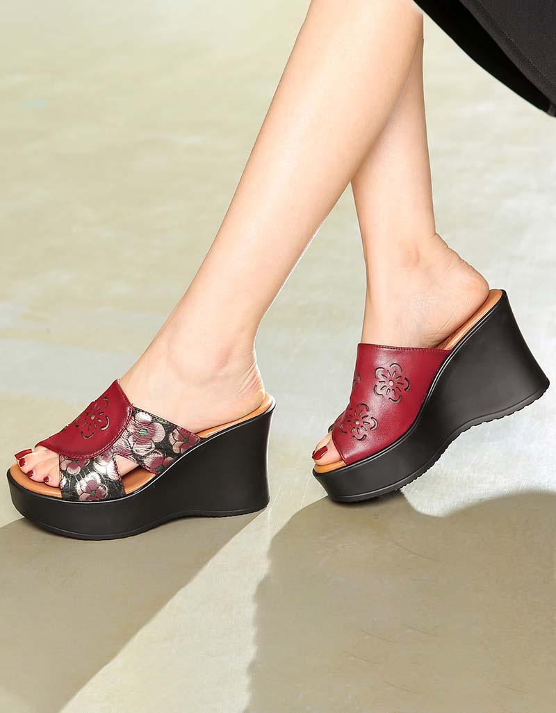 LD | Nieuwe Vrouwen Retro Platform Sleehakken