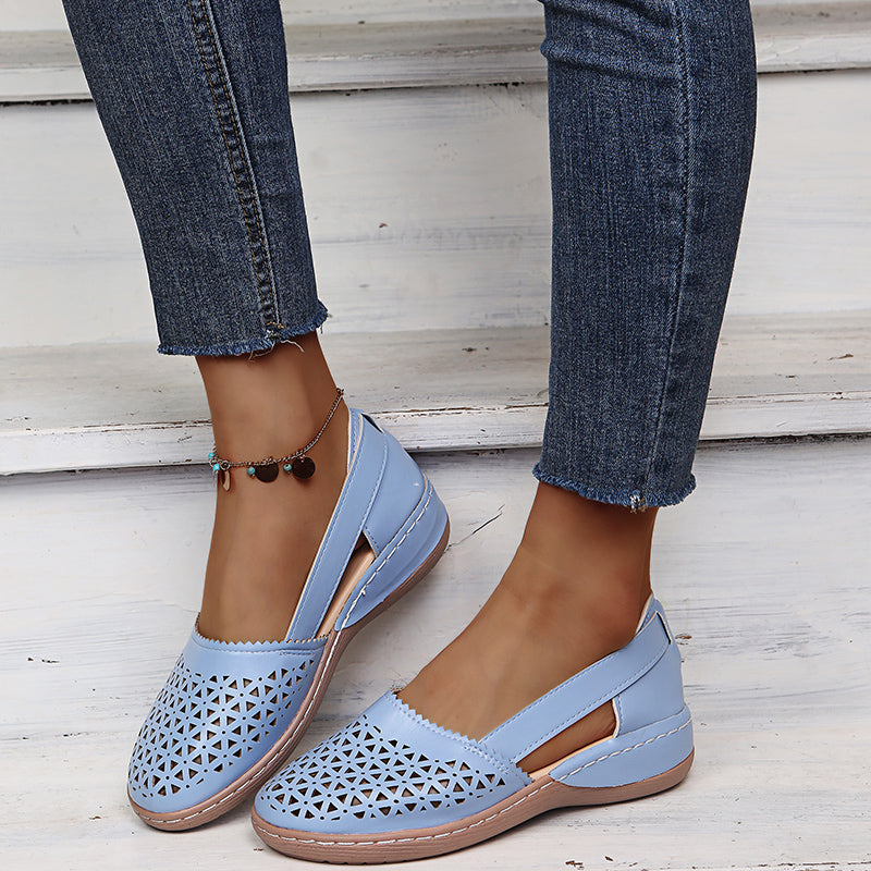 LD | Vrouwen Wedges Orthopedische Hollow Out Vintage Sandalen