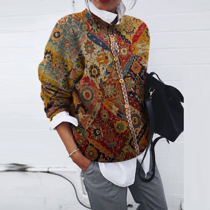 TS | Jacket with bohemian pattern