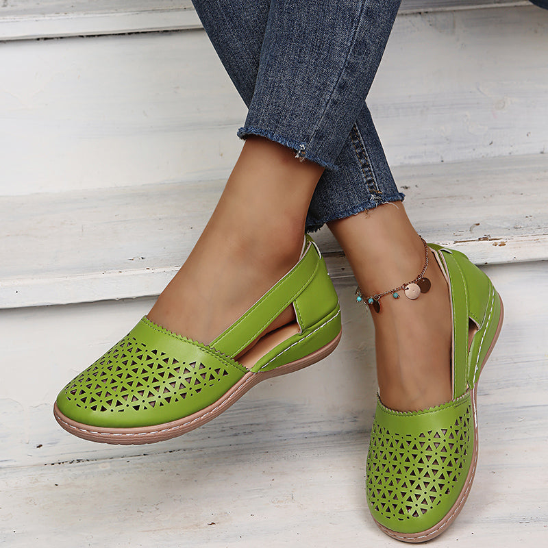 LD | Vrouwen Wedges Orthopedische Hollow Out Vintage Sandalen