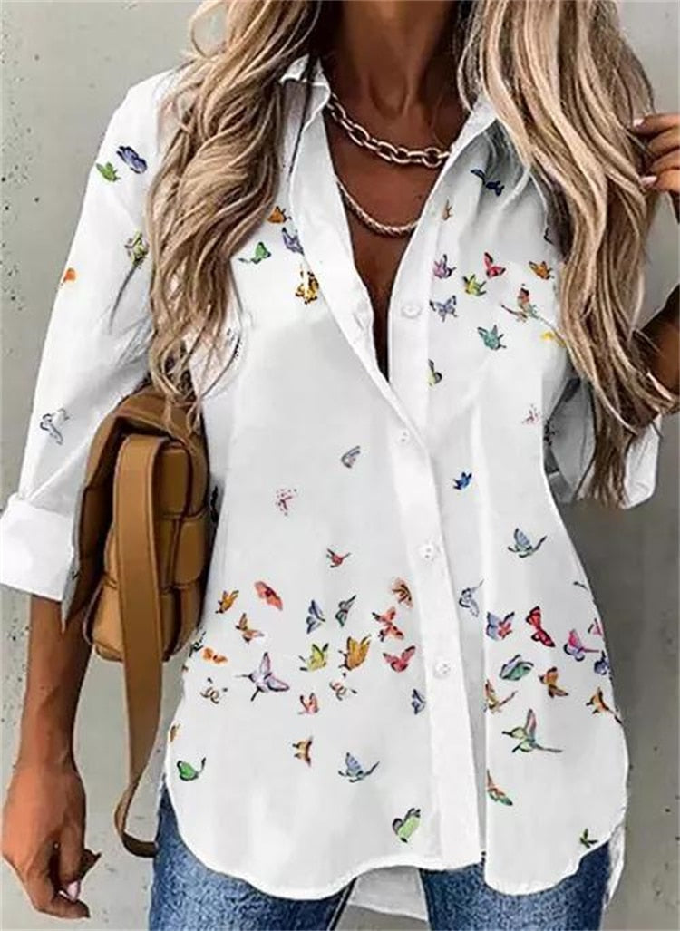 TS | Pretty blouse with butterfly print