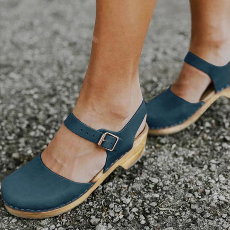LD | Vrouwen Zomer Platform Sandalen Wedge met Gesp Band