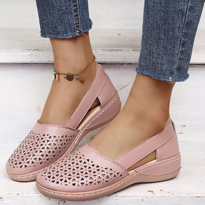 LD | Vrouwen Wedges Orthopedische Hollow Out Vintage Sandalen