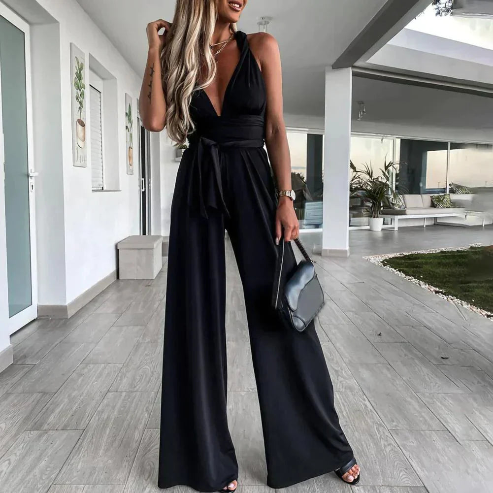 LD | Vicita™ Zomer jumpsuit met wijde broek