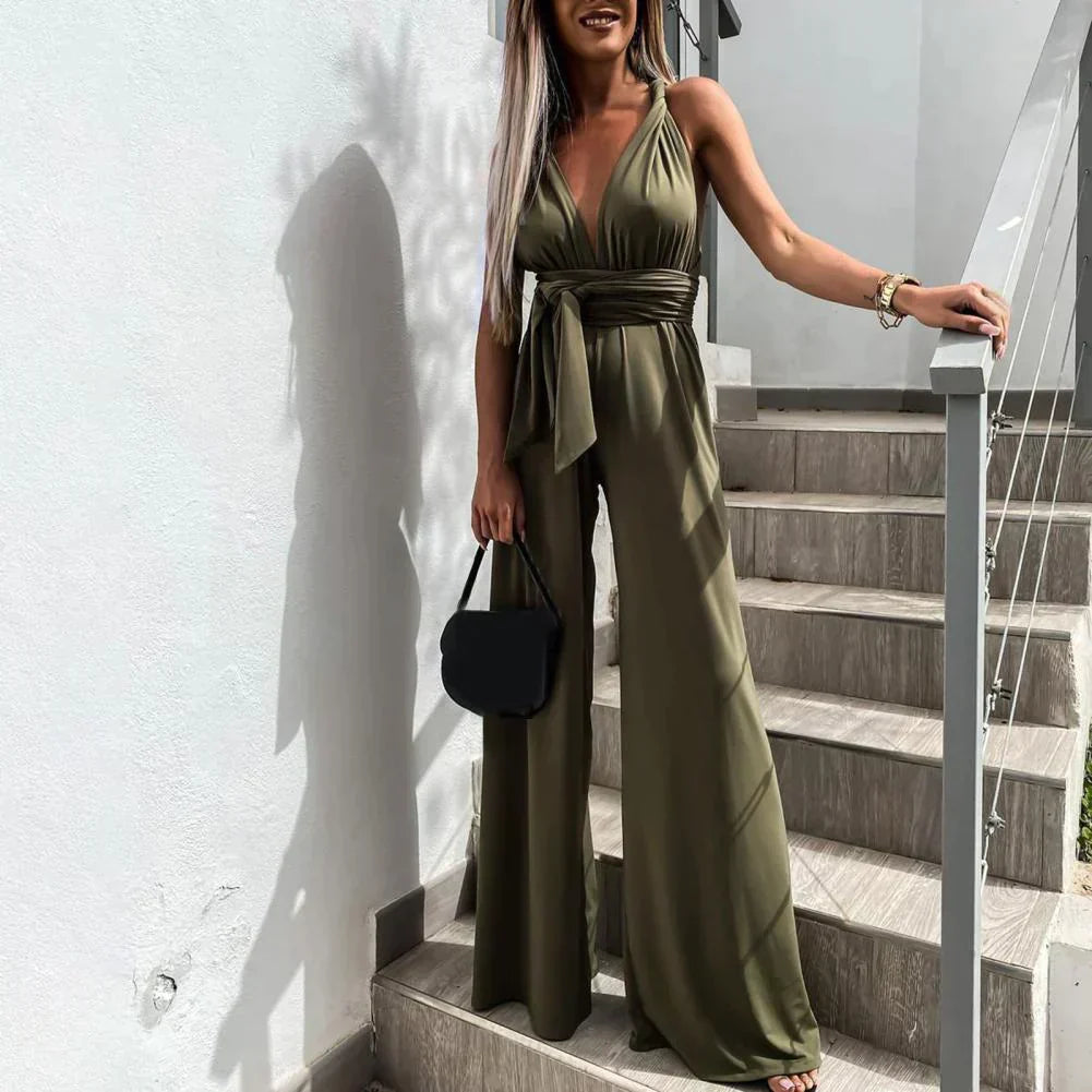LD | Vicita™ Zomer jumpsuit met wijde broek