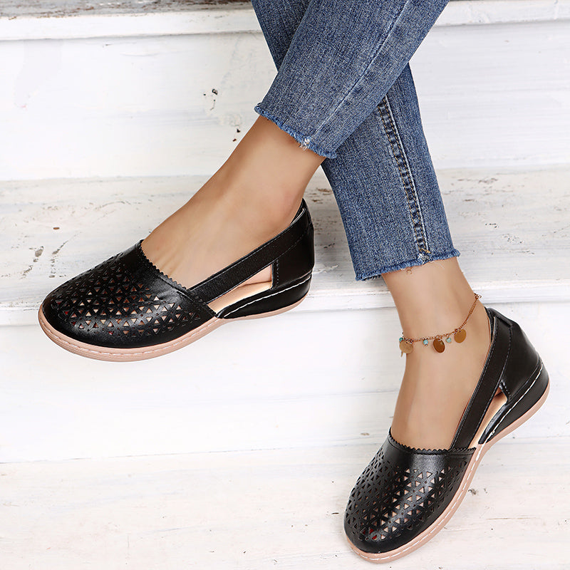 LD | Vrouwen Wedges Orthopedische Hollow Out Vintage Sandalen