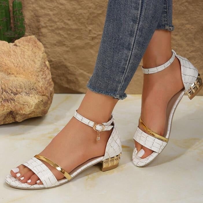 LD | Lage Hak Glitter Sandalen
