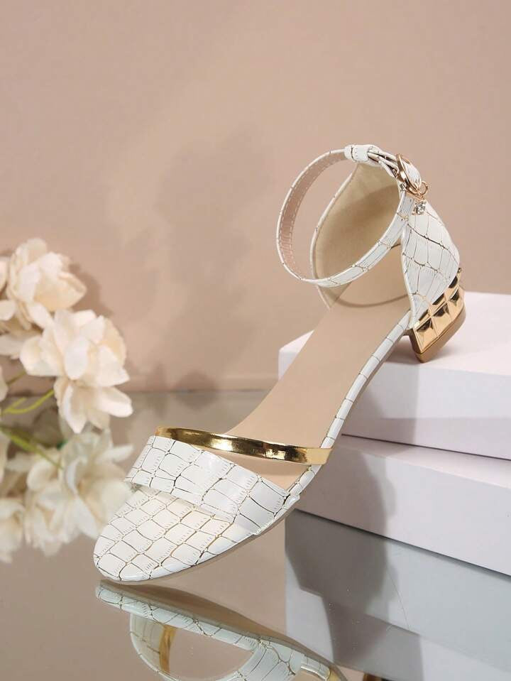 LD | Lage Hak Glitter Sandalen