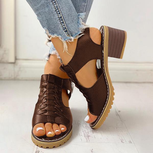 LD | Vrouwen Blokhak Sandalen