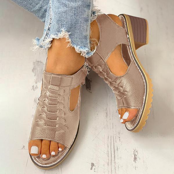 LD | Vrouwen Blokhak Sandalen