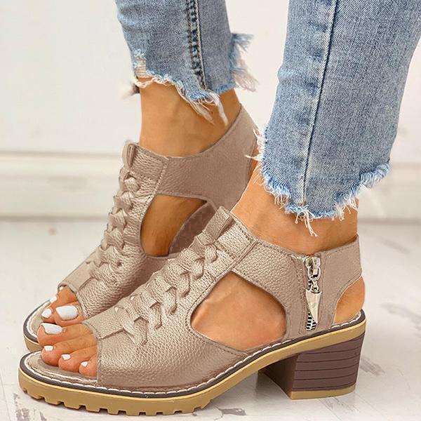LD | Vrouwen Blokhak Sandalen