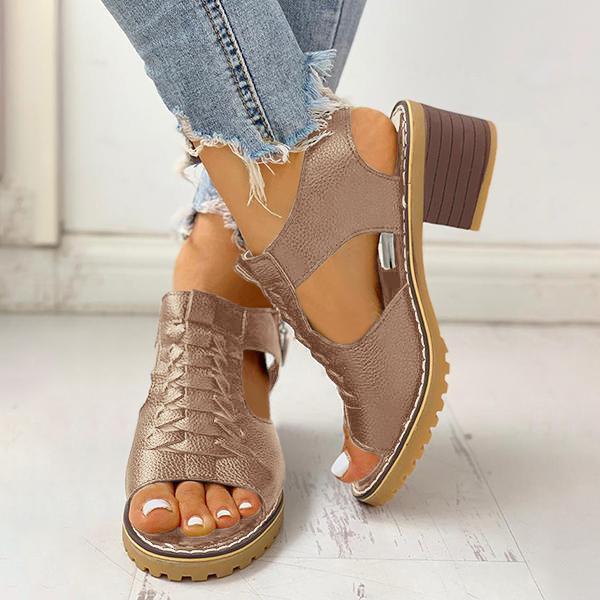 LD | Vrouwen Blokhak Sandalen
