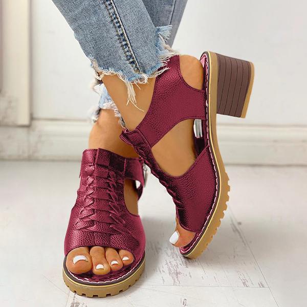 LD | Vrouwen Blokhak Sandalen