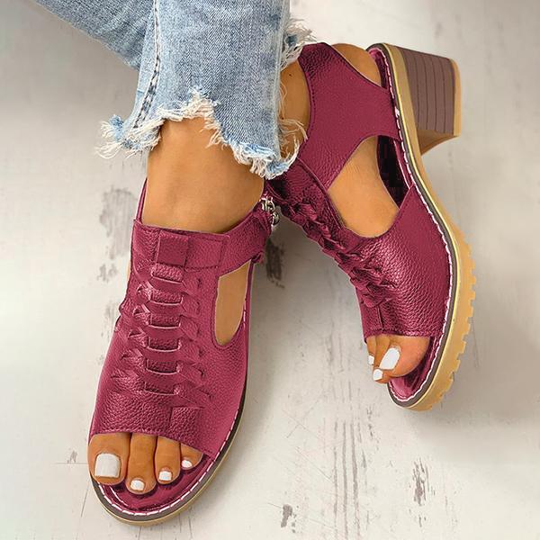 LD | Vrouwen Blokhak Sandalen