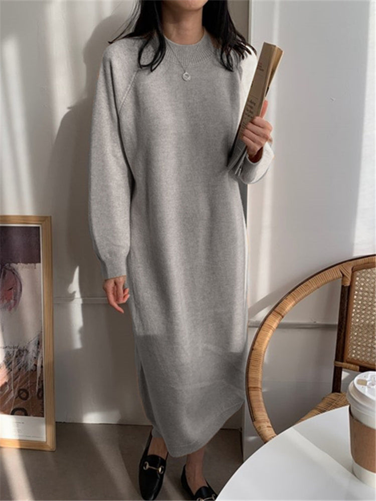 LD | Knusse gebreide midi jurk