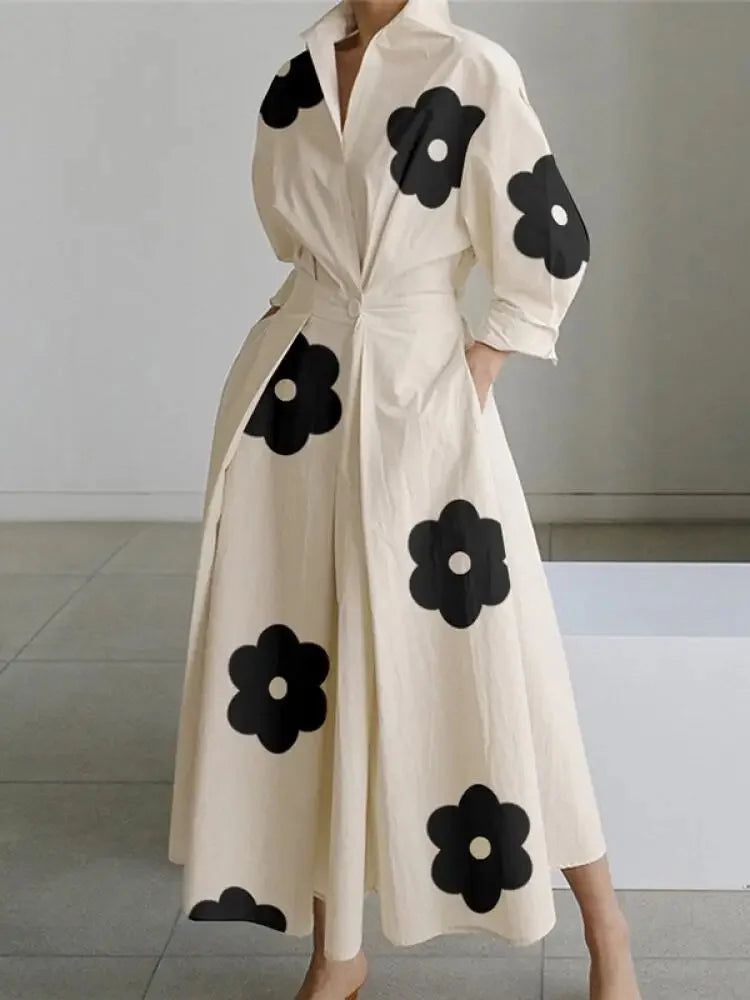 LD | Maxi jurk met opvallende print