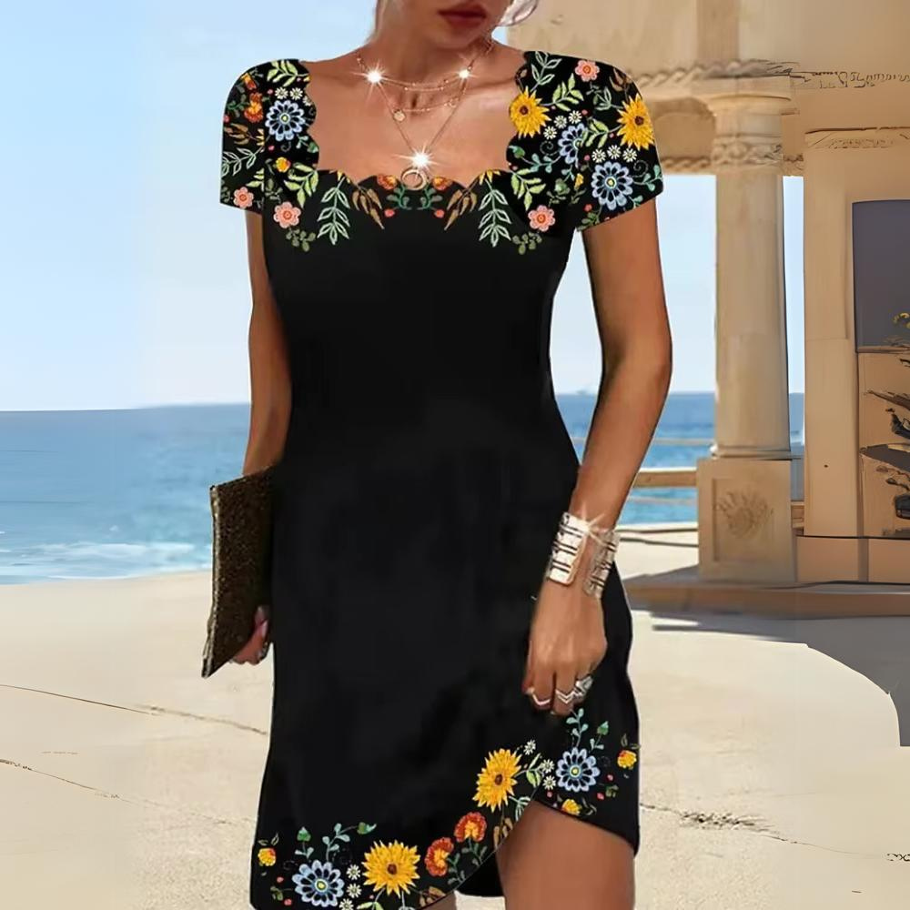TS | Elegant printed dress for women