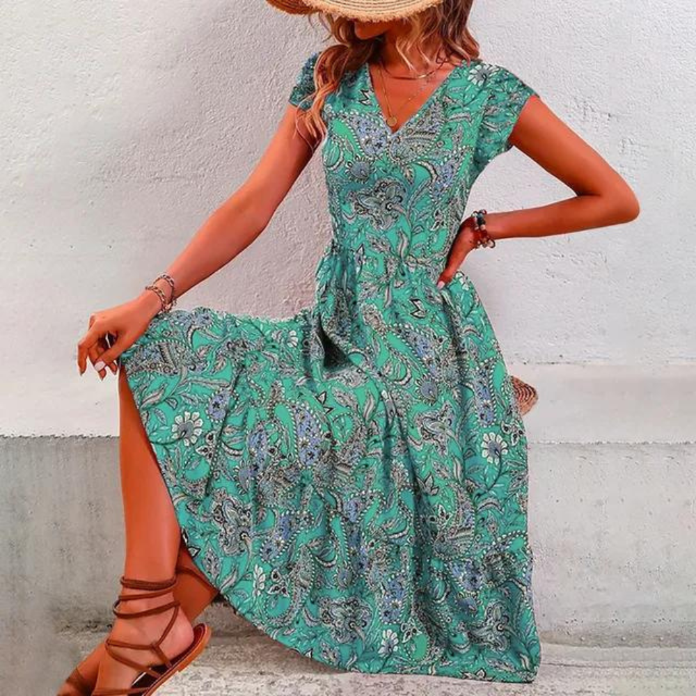 TS | Elegant vintage floral dress