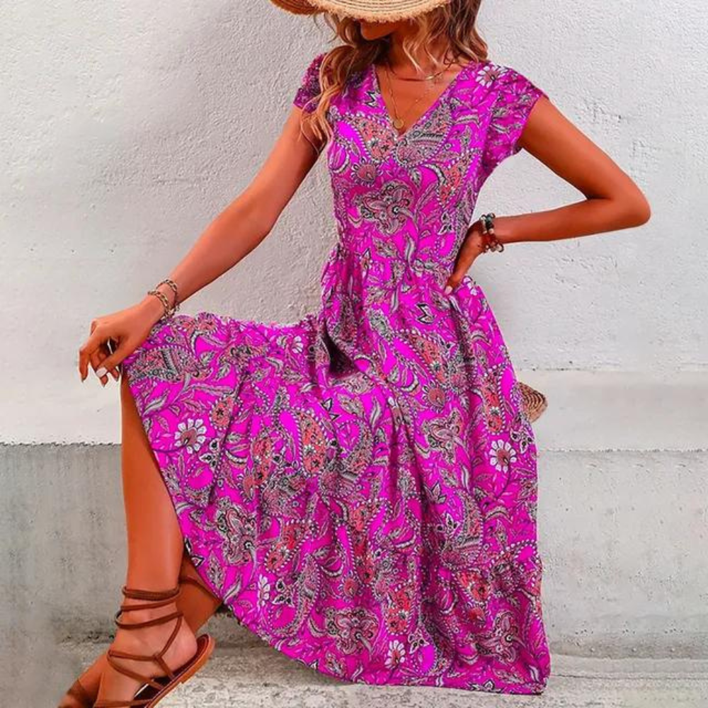TS | Elegant vintage floral dress