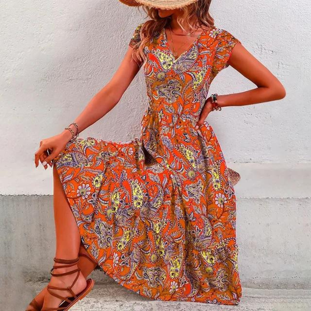 TS | Elegant vintage floral dress