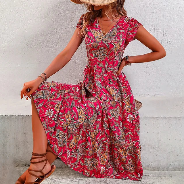 TS | Elegant vintage floral dress