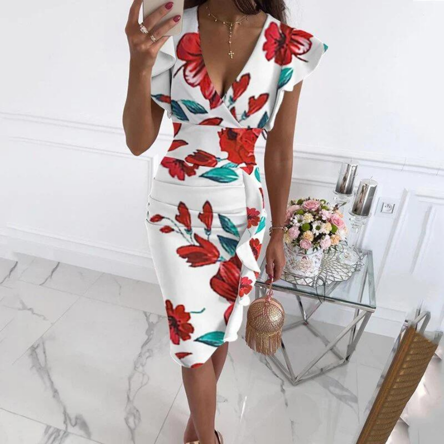 LD | Elegante midi-jurk voor de zomer